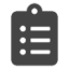 clipboard list icon small